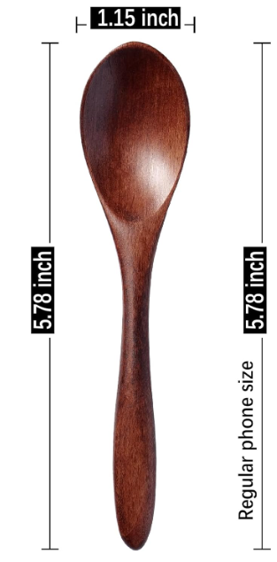 Top Quality 7 PCS Small Wooden Spoons, 5.8 Inch Honey Spoons for Tea, Hardwood Wooden Honey Teaspoon for Coffee, Little Tiny Wood Spoons, Bamboo Table Spoon for stirring, Wooden Spoons for Utensils Set.