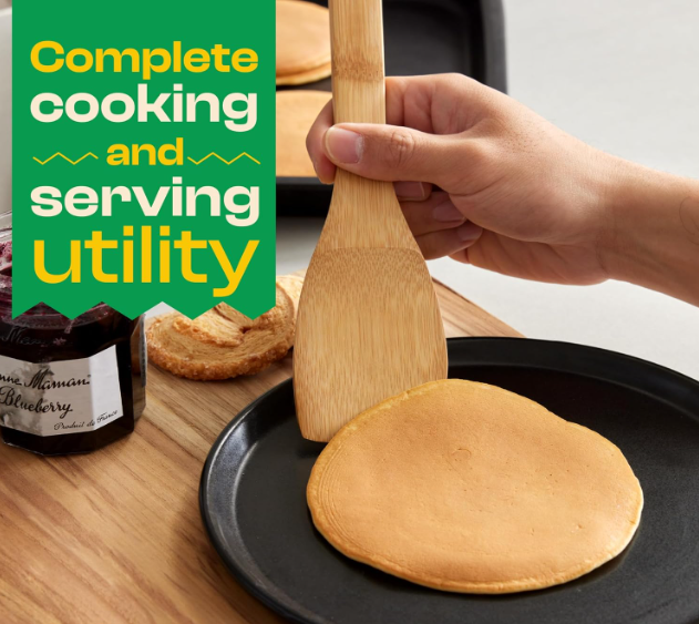 High Quality Cooking Spoons 6-Piece – Wooden Cooking Utensils Set with Wooden Spoons for Cooking & Spatulas Wooden Utensil Sets – Premium Kitchen Utensils Set – Durable First Apartment Essentials